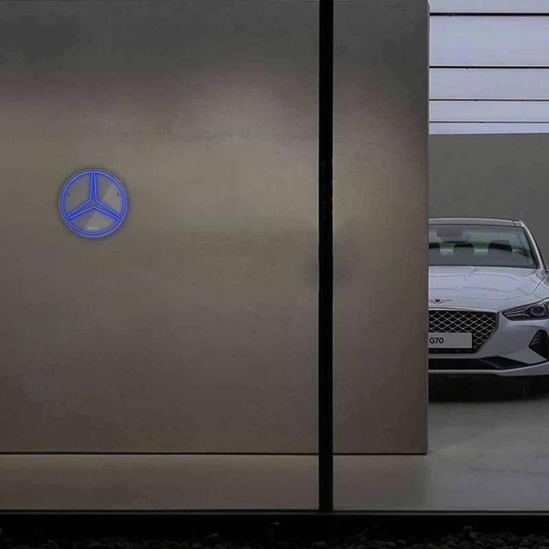 چراغ دیواری نئون دیزاین طرح Benz_BL