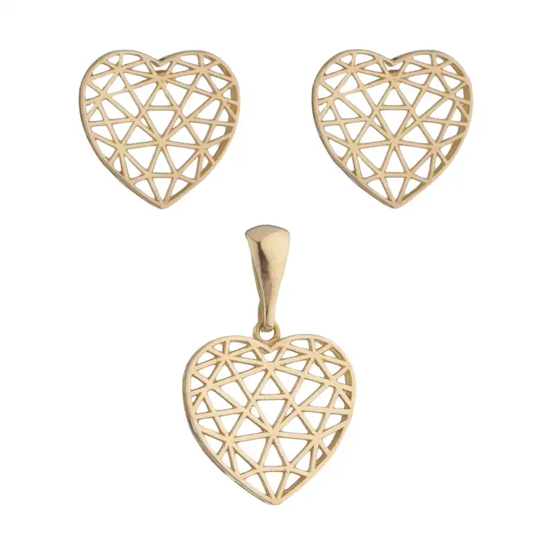 ست طلا 18 عیار زنانه مایا ماهک مدل MS0668