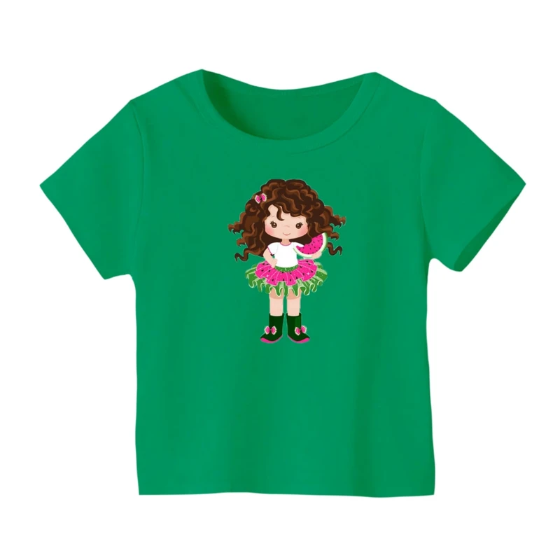 تی شرت آستین کوتاه بچگانه مدل دخترک یلدایی کد 1