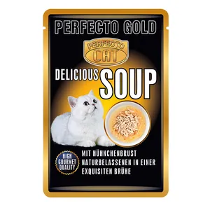 پوچ گربه بالغ پرفکتو مدل Chicken Gold وزن 40 گرم