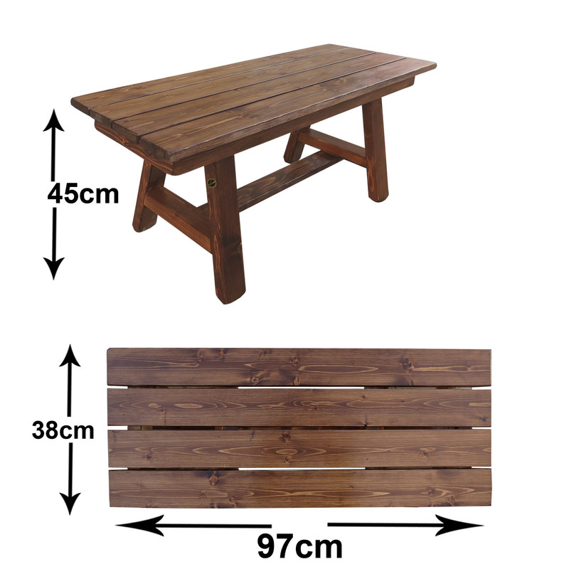 نیمکت میم کاف مدل چوبی W2