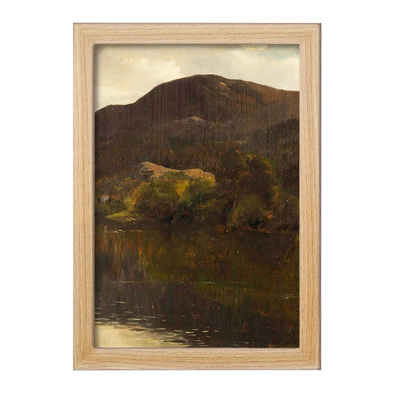 تابلو خندالو مدل نقاشی یک دریاچه اثر آدولف تایدمند کد F12333