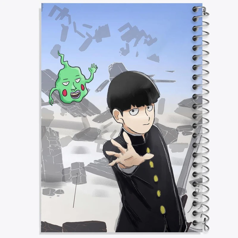 دفتر نقاشی 50 برگ خندالو مدل شییکو انیمه موب سایکو Mob Psycho 100 کد 24503