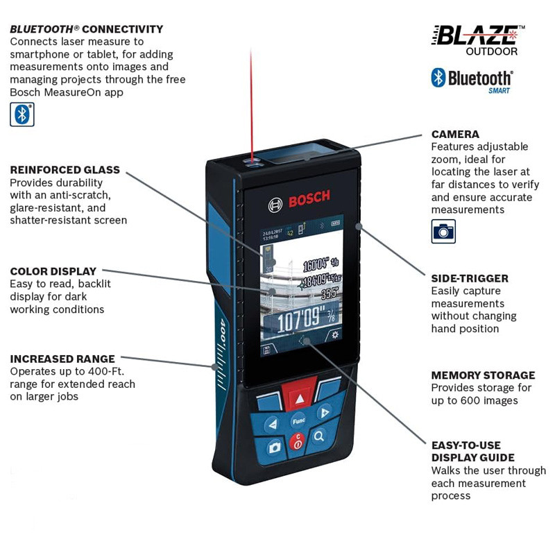 متر لیزری بوش مدل  PRO GLM400C