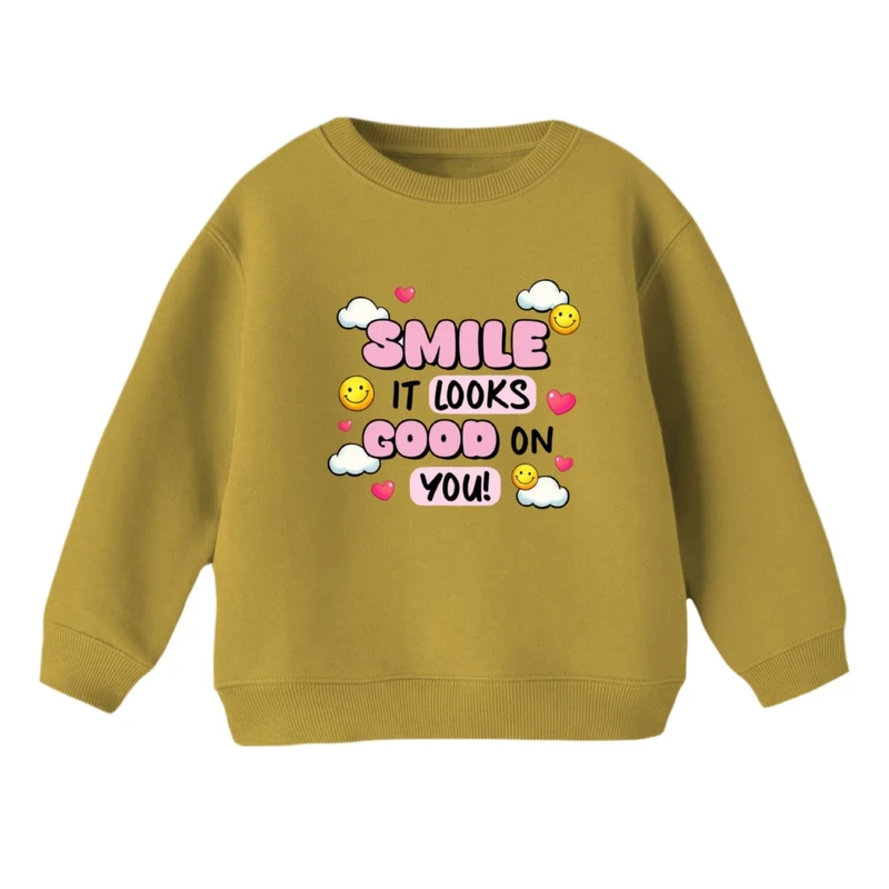 سویشرت بچگانه مدل لبخند بزن 