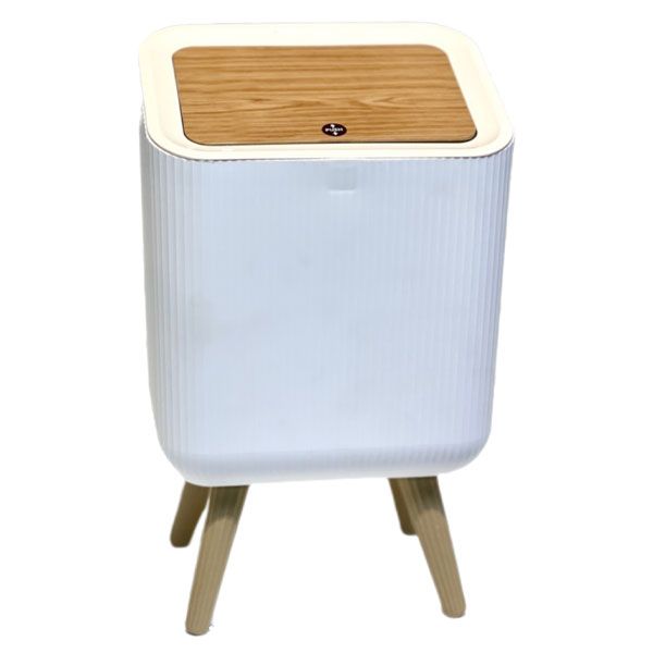 سطل زباله دکمه ای مدل پایه دار گنجایش ۶ لیتر