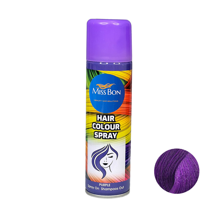 اسپری رنگ مو میسبون مدل PE حجم 150 میلی لیتر رنگ بنفش