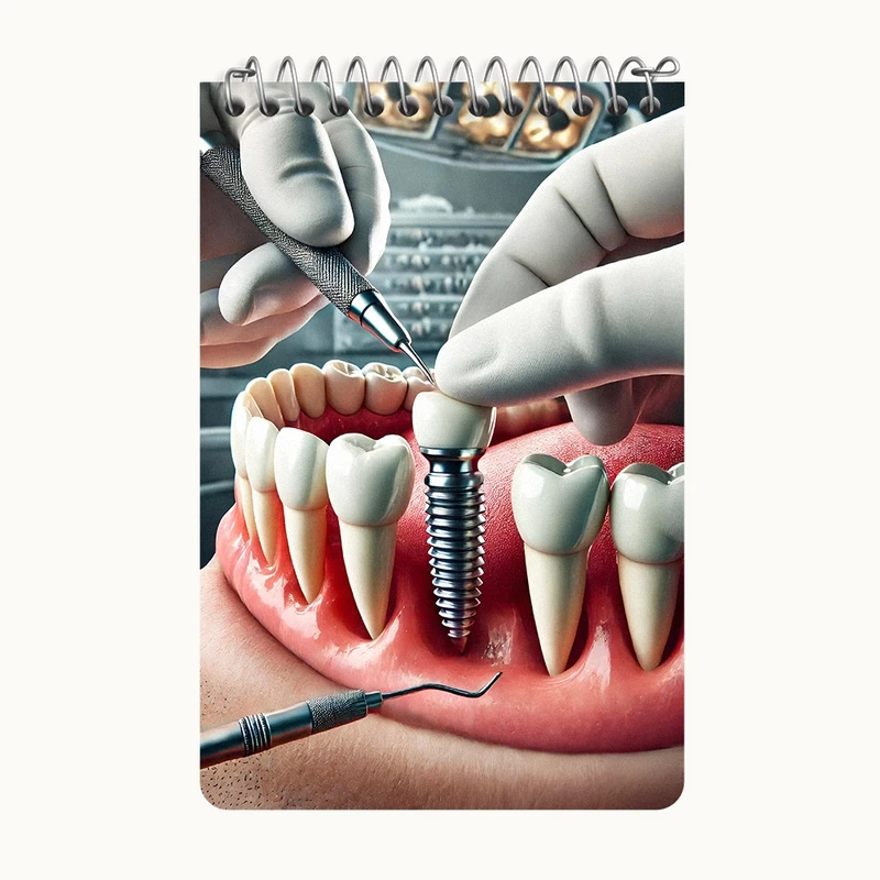 دفتر یادداشت 50 برگ خندالو طرح دندان و دندان پزشکی کد F9827