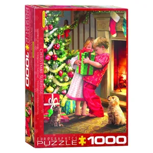 پازل 1000 تکه یوروگرافیکس پازلز مدل Christmas Surprise كد 60005640