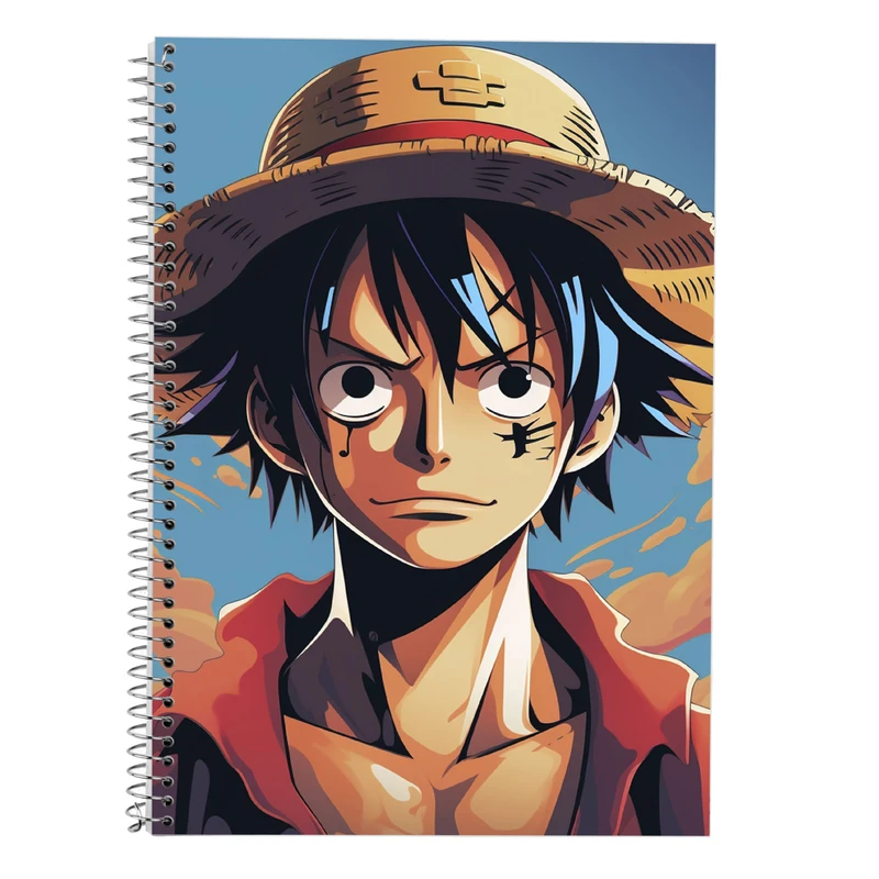 دفتر زبان 50 برگ مدوپد مدل دوخط طرح وان پیس One Piece کد DF11633