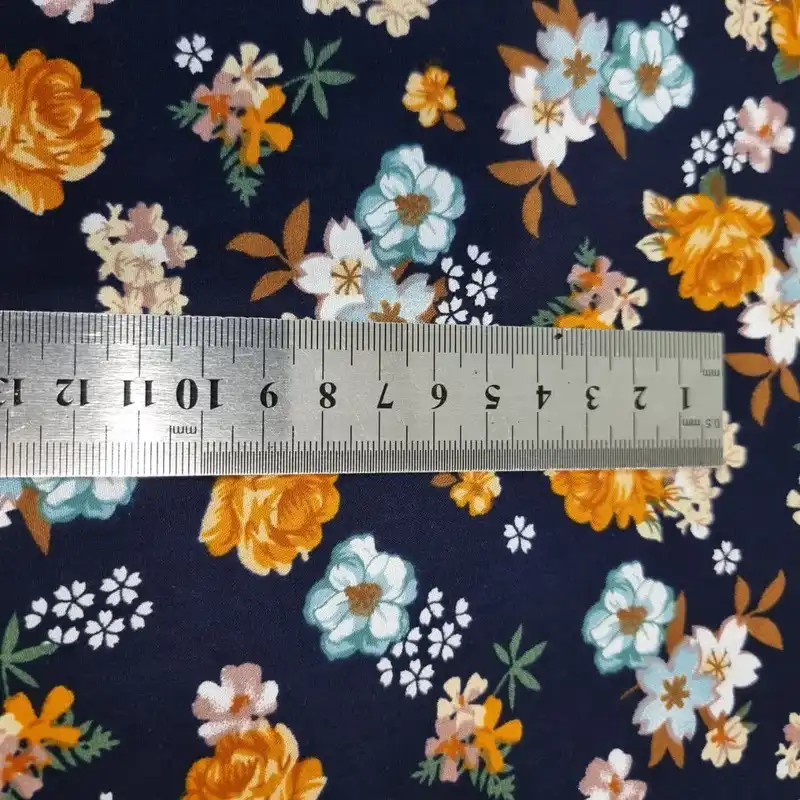 پارچه لباس مدل کودری نخی طرح گلدار کد H