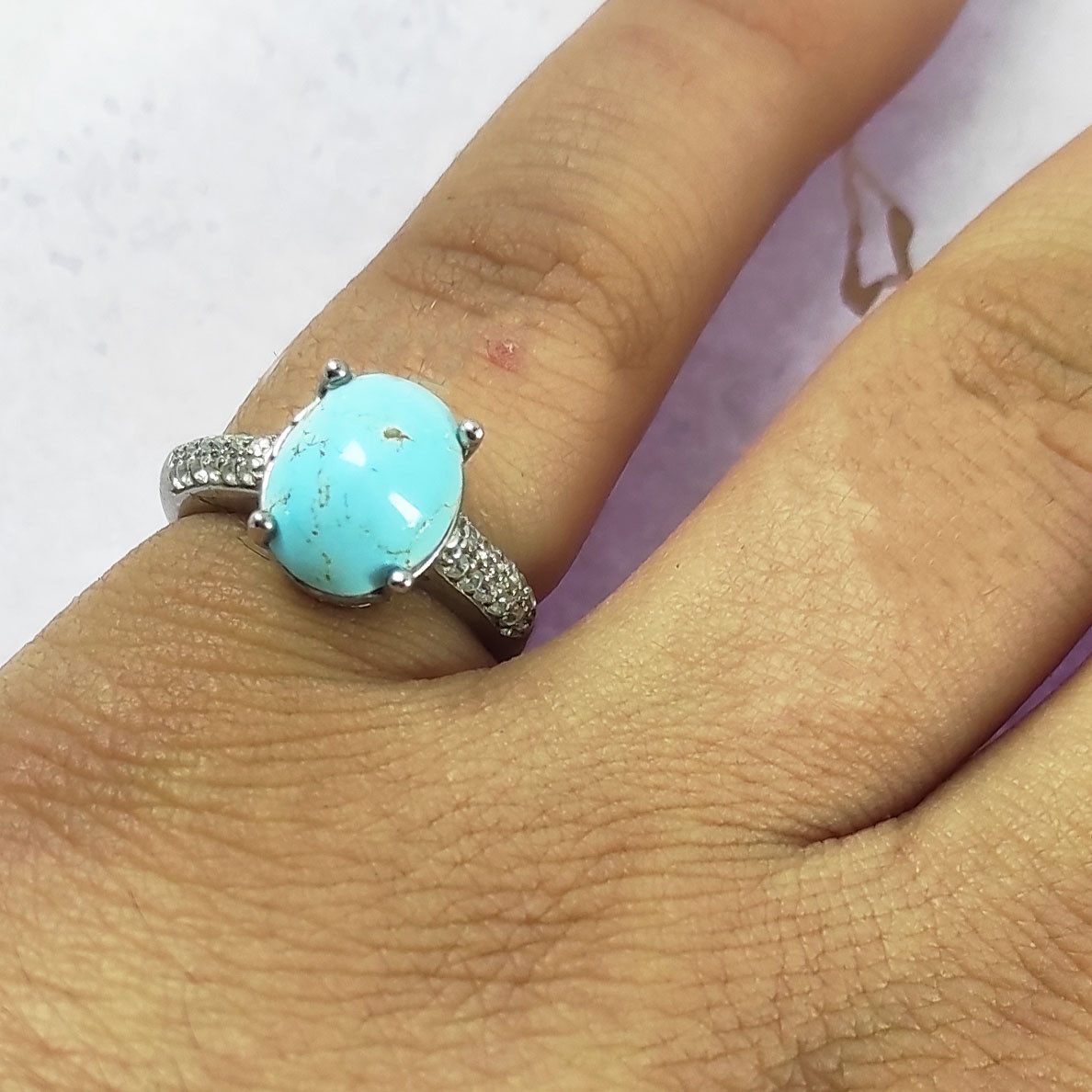 انگشتر نقره زنانه سلین کالا مدل فیروزه کد 23