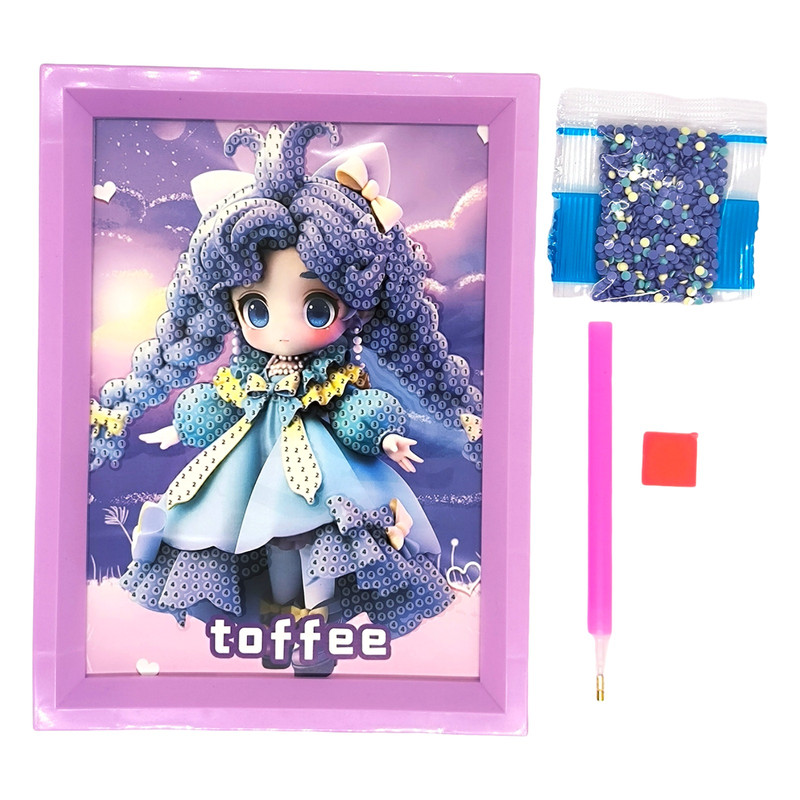 بازی آموزشی مدل نقاشی الماسی فانتزی طرح تافی