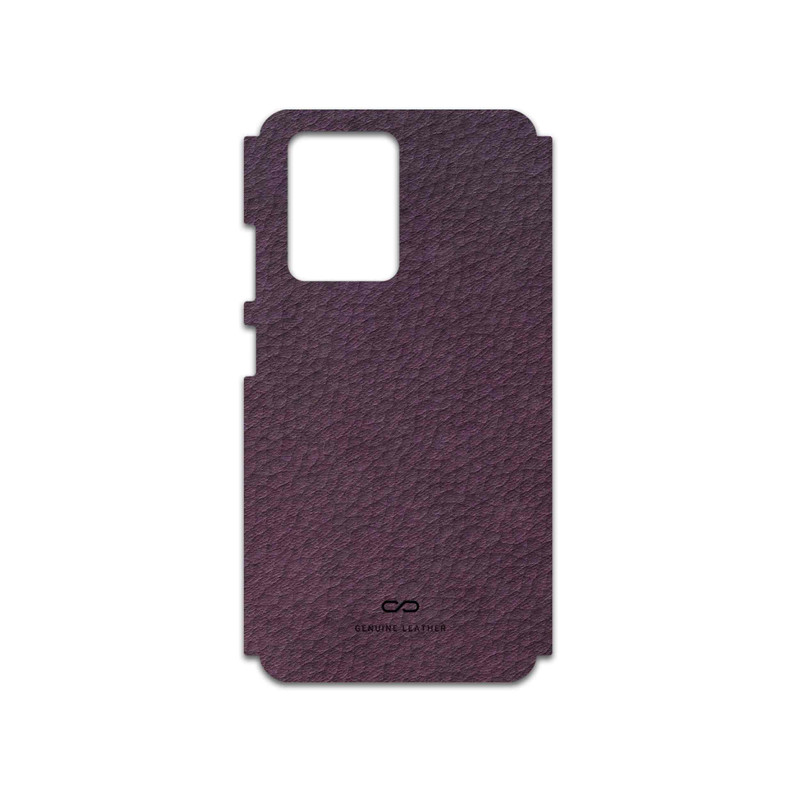 برچسب پوششی ماهوت مدل Purple-Leather مناسب برای گوشی موبایل شیائومی Redmi Note 12 Pro Plus