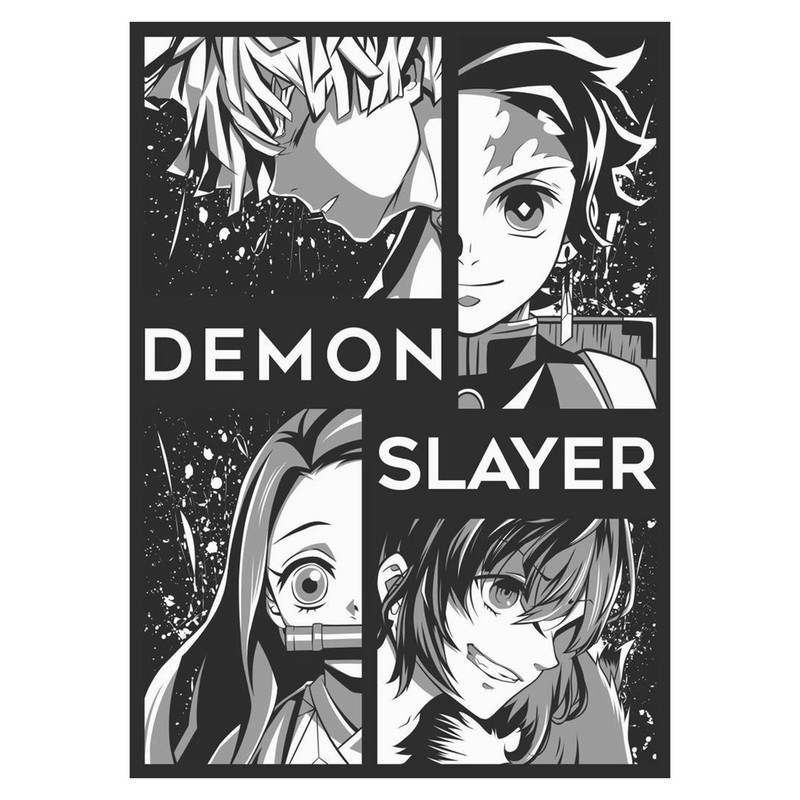 استیکر لپ تاپ و موبایل مدل انیمه طرح شیطان کش کامادو تانجیرو demon slayer kamado tanjiro کد 279