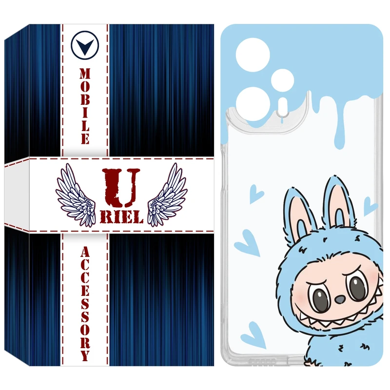 کاور یوریل مدل Clear کد 131 طرح لبوبو Labubu مناسب برای گوشی موبایل شیائومی Poco F5