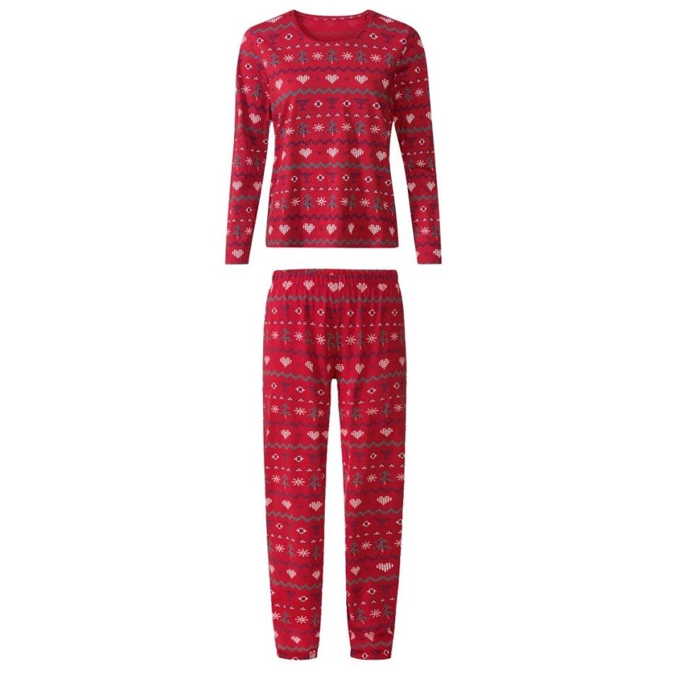 ست تی شرت و شلوار زنانه اسمارا مدل christmas - - 1