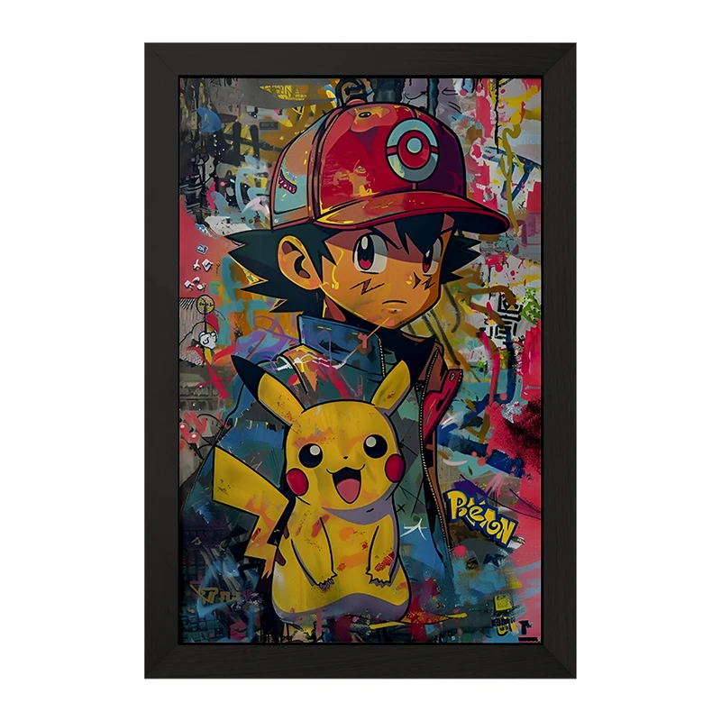 تابلو خندالو مدل انیمه پوکمون (pokemon) کد F6930