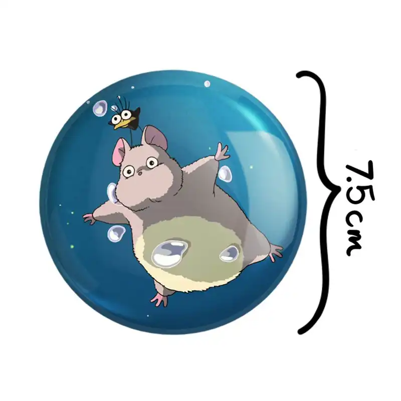 آینه جیبی خندالو مدل روح محافظ انیمه شهر اشباح Spirited Away  کد 12100