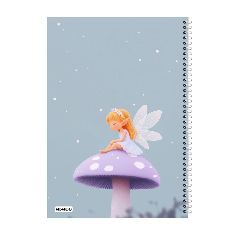 دفتر مشق 50 برگ آلبالو طرح دختر فانتزی کد 2212