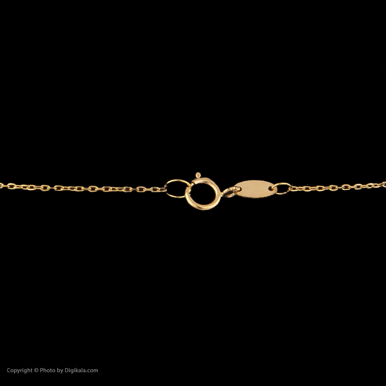 گردنبند طلا 18 عیار زنانه مایا ماهک مدل MM1536 طرح کارتیه و قلب -  - 4