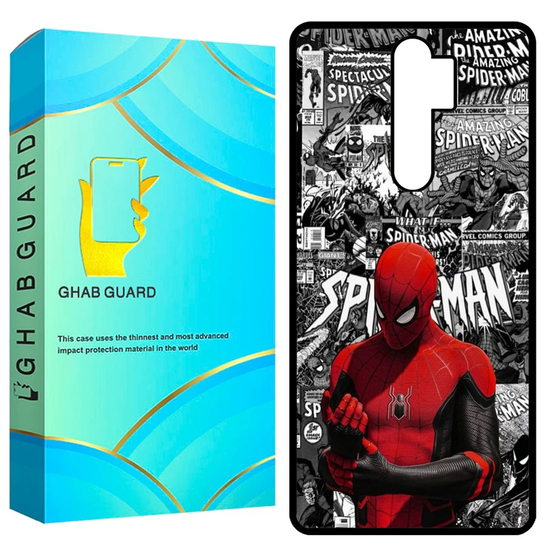 کاور قاب گارد طرح اسپایدر من مدل GCHPN8P مناسب برای گوشی موبایل شیائومی Redmi Note 8 Pro