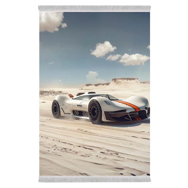 فرش پارچه‌ای دفه مدل فرشینه طرح فانتزی کد 8211