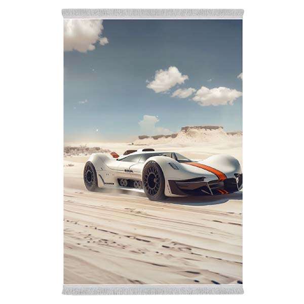 فرش پارچه‌ای دفه مدل فرشینه طرح فانتزی کد 8211