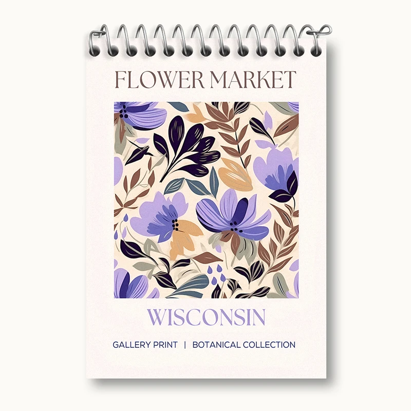 دفتر یادداشت 50 برگ خندالو طرح گل گلی کد N5324