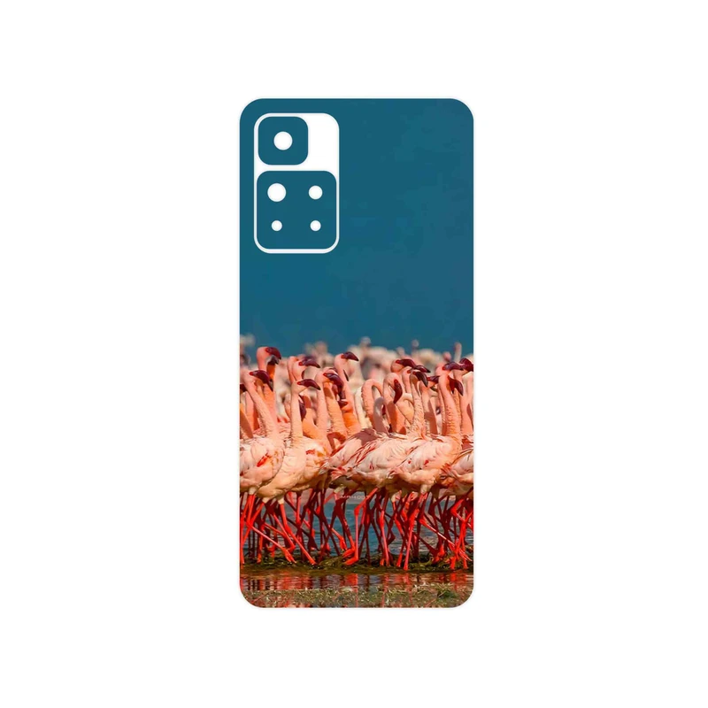 برچسب پوششی ماهوت مدل Flamingo مناسب برای گوشی موبایل شیائومی Redmi Note 11 Pro Plus 5G