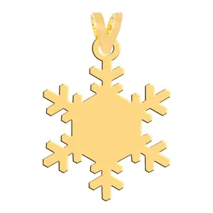 آویز گردنبند طلا 18 عیار زنانه فرشته مدل برف WNL-000547