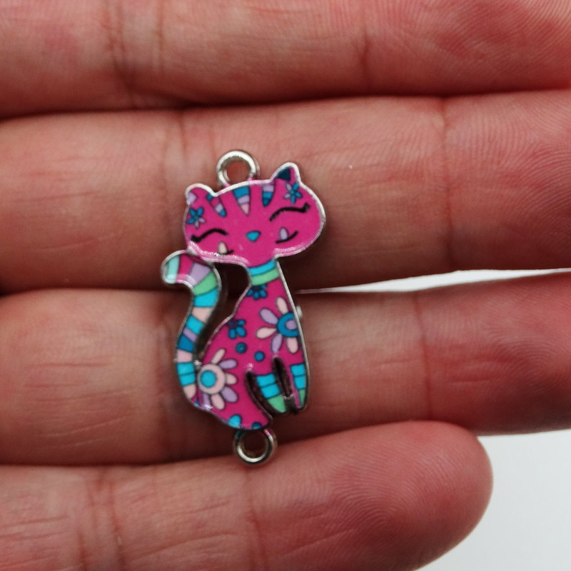 آویز گردنبند بچگانه طرح گربه کد 1077