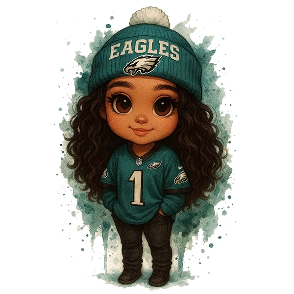 استیکر پارچه و لباس پاد آفرین طرح دختر کد 4920