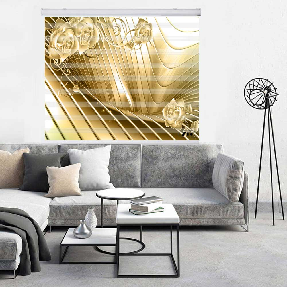 پرده زبرا زیو کد 3D1413 سایز 150x150 سانتی متر