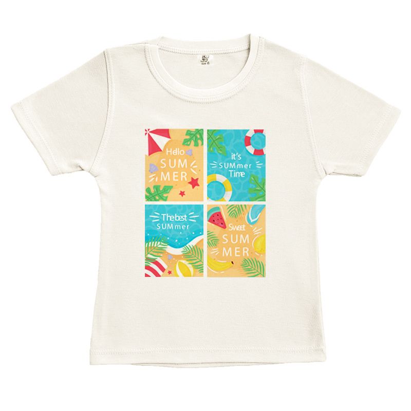 ست تی شرت و شلوارک بچگانه نیل کوک مدل Happy Summer -  - 2