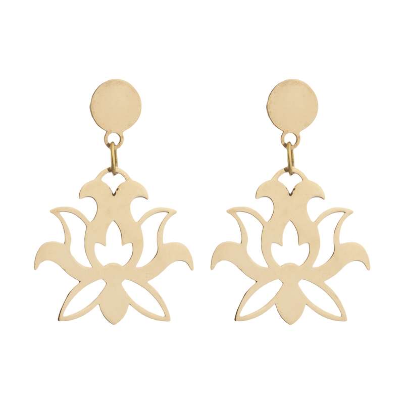 گوشواره طلا 18 عیار زنانه نیوانی مدل EA053