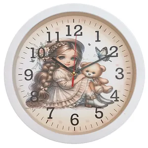 ساعت دیواری کودک مدل خرسی کد 40301104A