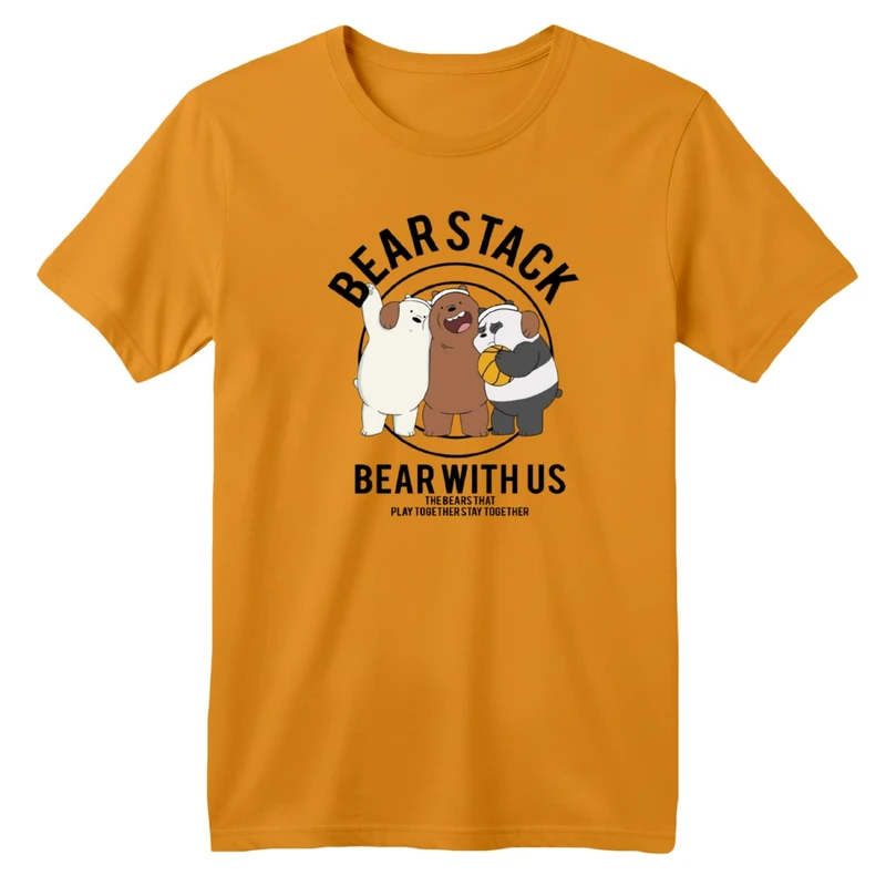 تی‌شرت آستین کوتاه لانگ بچگانه مدل سه خرس