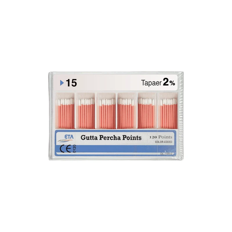 گوتا دندان پزشکی پرکا مدل 15 کد 02 بسته 120 عددی