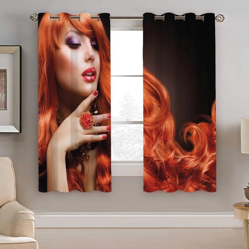 پرده نیروانا طرح چهره مدل هازان کد 8899 سایز 140×200 سانتی متر