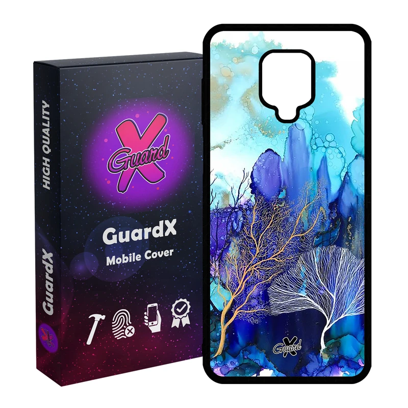 کاور گارد ایکس طرح آبرنگی مدل Glass10292 مناسب برای گوشی موبایل سامسونگ Redmi Note 9S / Note 9 Pro / Note 9 Pro Max