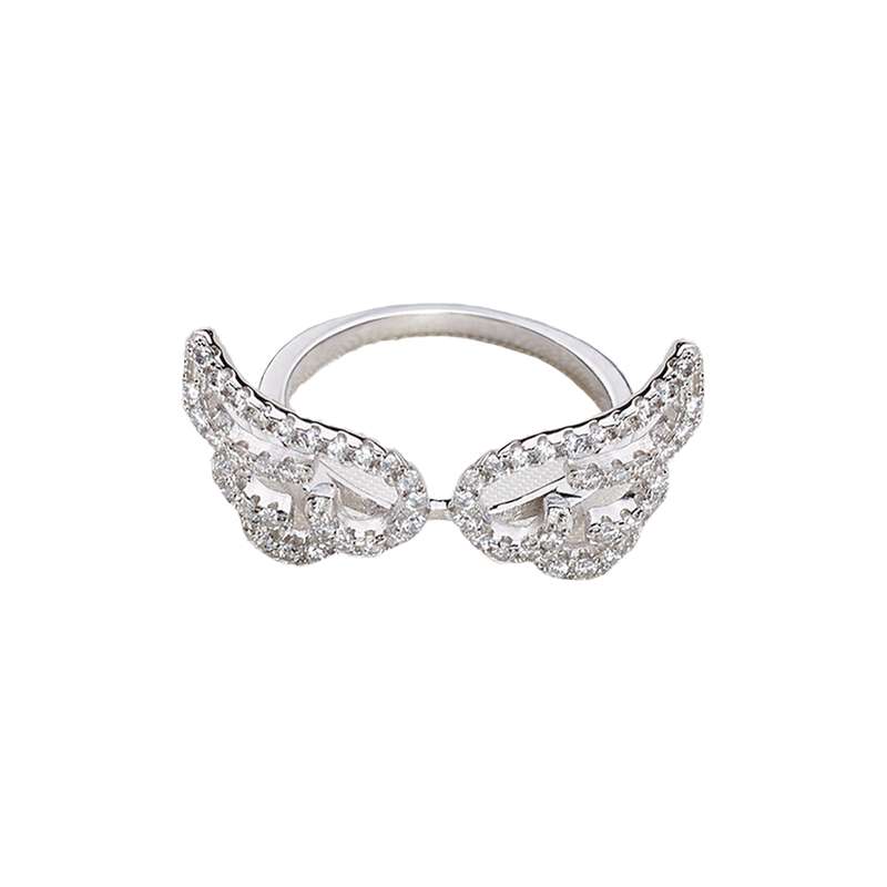 انگشتر نقره زنانه کوبیک مدل QR-6102 انگشتر نقره زنانه کوبیک مدل QR-6102