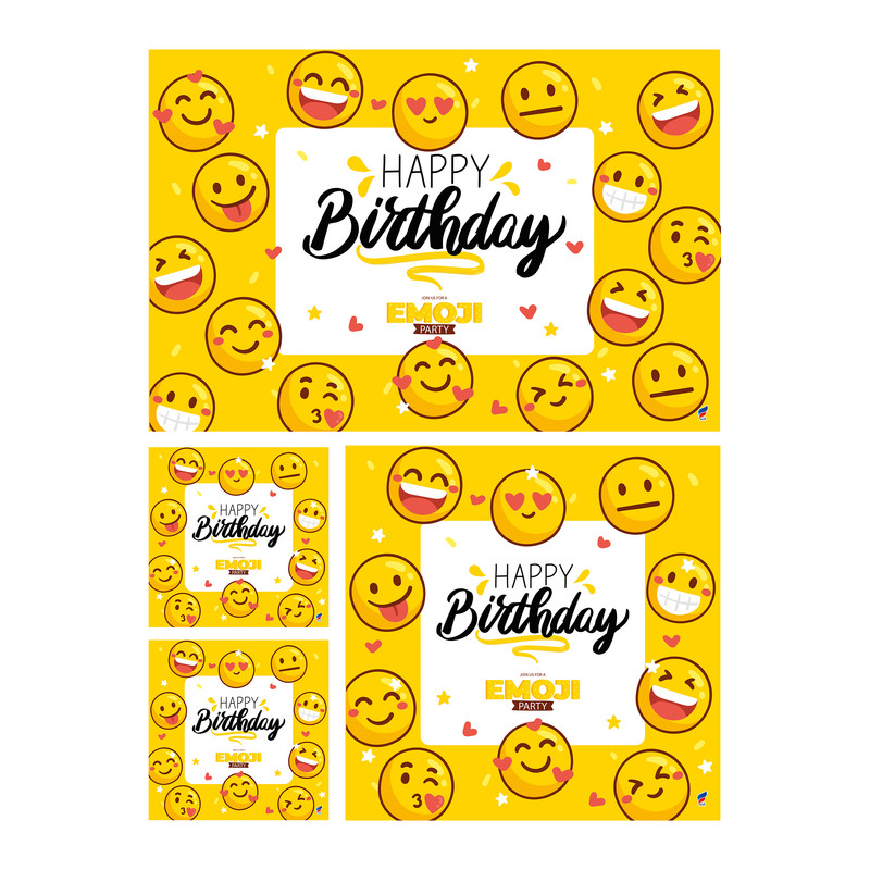 تم تولد 4تکه آدنو مدل EMOJI