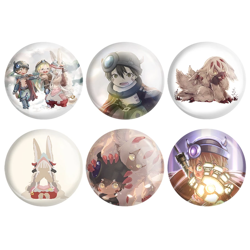 مگنت خندالو طرح انیمه ساخته شده در پرتگاه Made in Abyss کد 1345A مجموعه 6 عددی