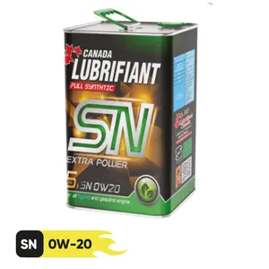 روغن موتور کانادا لوبریفنت مدل EXTRA POWER SN 0W20 حجم 5 لیتر