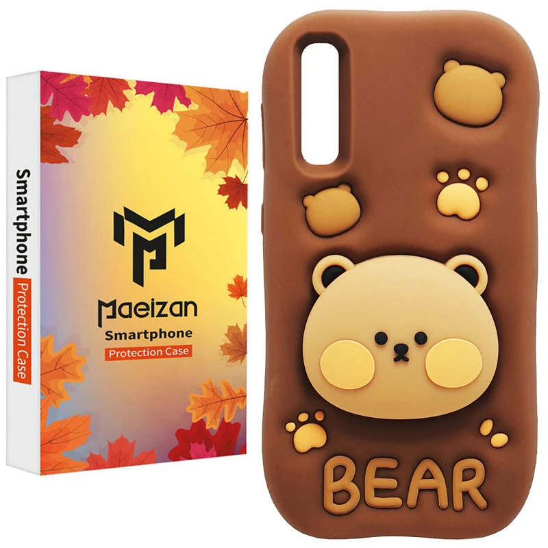 کاور پاییزان مدل bear استندشو طرح لاکچری مناسب برای گوشی موبایل سامسونگ Galaxy A50 / A50s / A30s