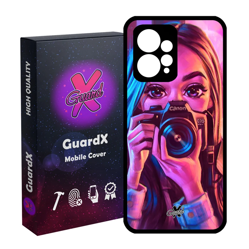 کاور گارد ایکس طرح دختر مدل Glass10288 مناسب برای گوشی موبایل شیائومی Redmi Note 12 4G
