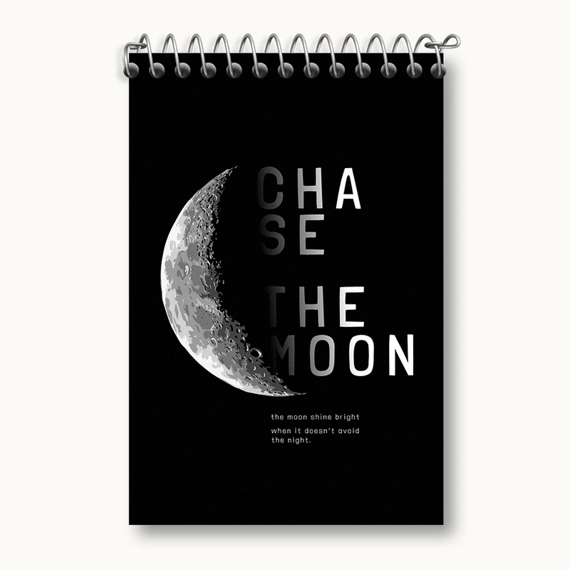 دفتر یادداشت 50 برگ خندالو مدل ماه (Moon) کد F1547