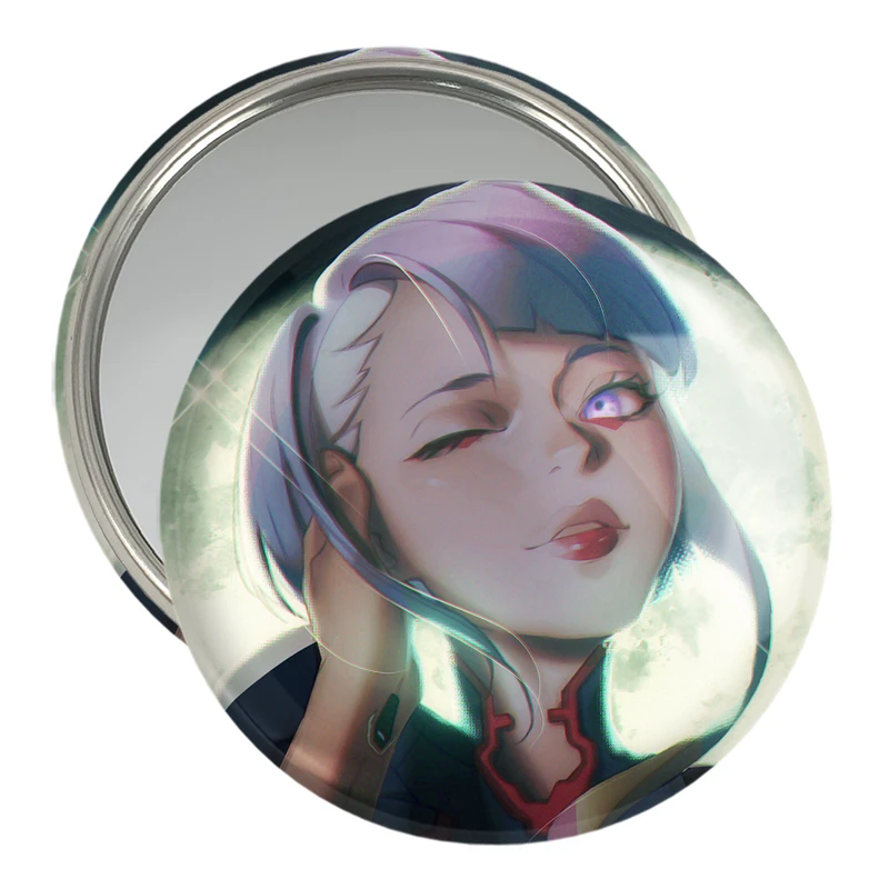 آینه جیبی خندالو مدل لوسی انیمه سایبرپانک کد 24003