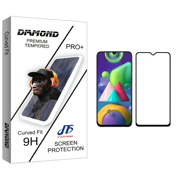 محافظ صفحه نمایش جی اف مدل Diamond glass مناسب برای گوشی موبایل سامسونگ Galaxy M21